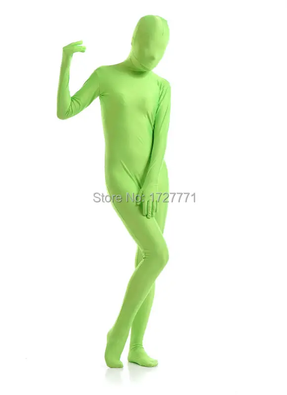 (LS7252) зеленые блестящие колготки унисекс из спандекса оригинальные фетиш костюмы
