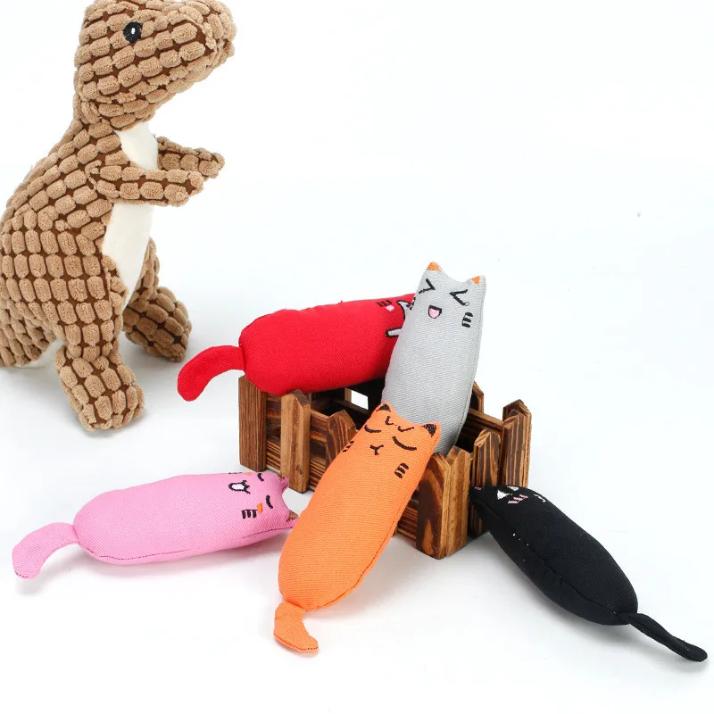 Кошка игрушка Зубы шлифовальные кошачьи игрушки в декорированном мешковиной