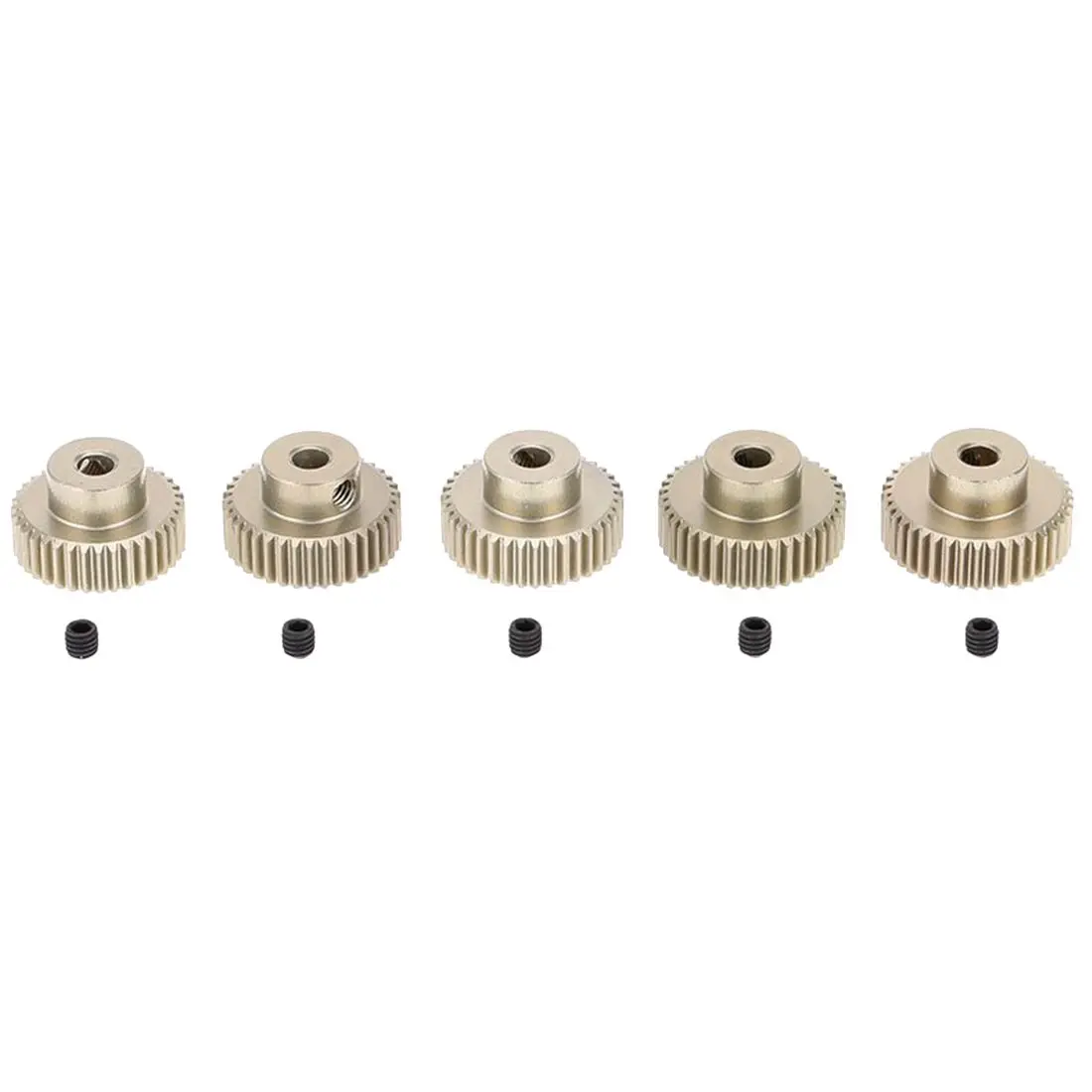 5pcs 64DP 3.175mm Pinion 36T 37T 38T 39T 40T Motor Gear Set for 1/10 RC Car Brushed Brushless | Игрушки и хобби