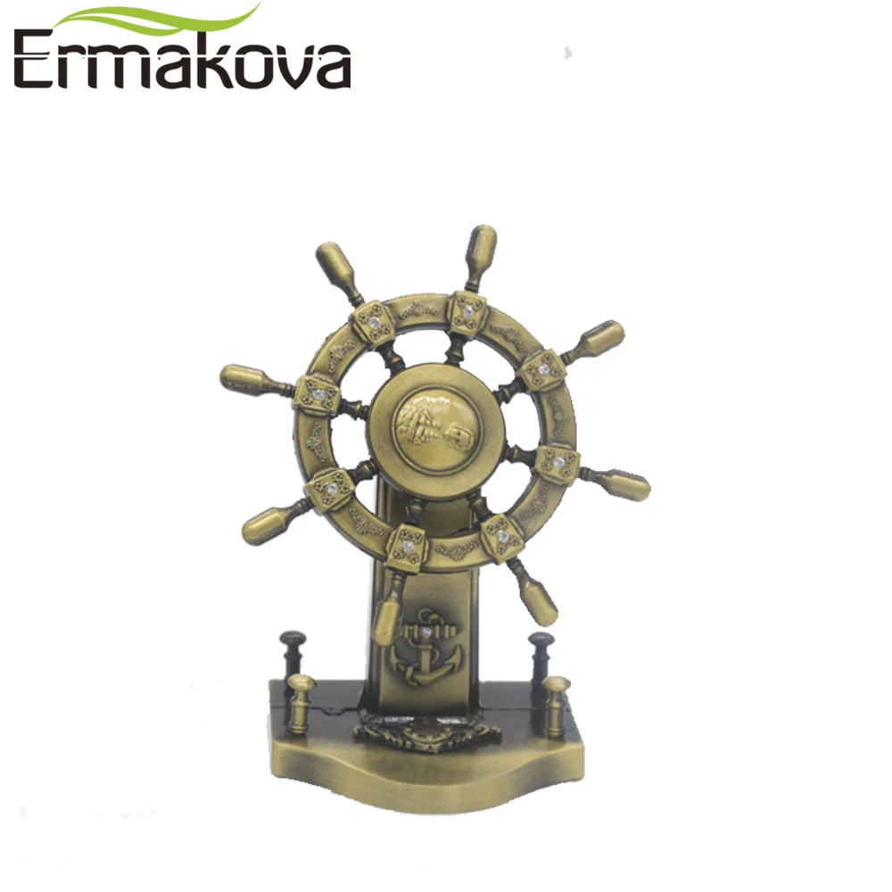 ERMAKOVA металлический Ретро корабль модель рулевого колеса рыбалка стоящий руль