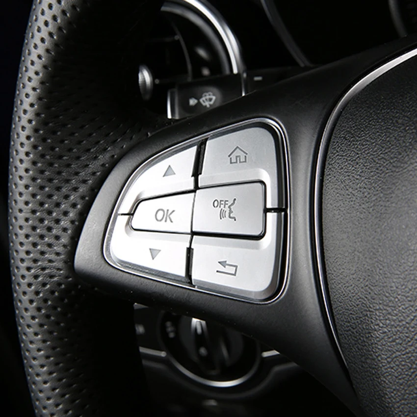 Рулевого наклейка для колес Накладка для Mercedes Benz A, B, C, GLC GLA CLA CLS V класс Вито W176 W246 W205 X253 X156 W447 стайлинга автомобилей