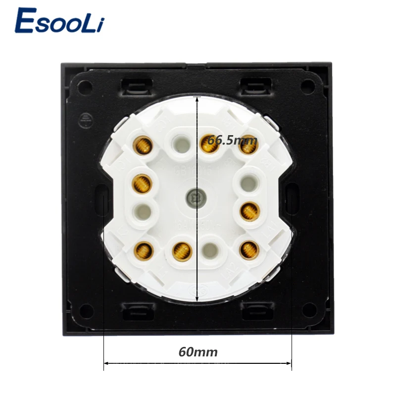 Esooli 2019 Новое Поступление Хрустальная стеклянная панель 2 комплекта 1 способ