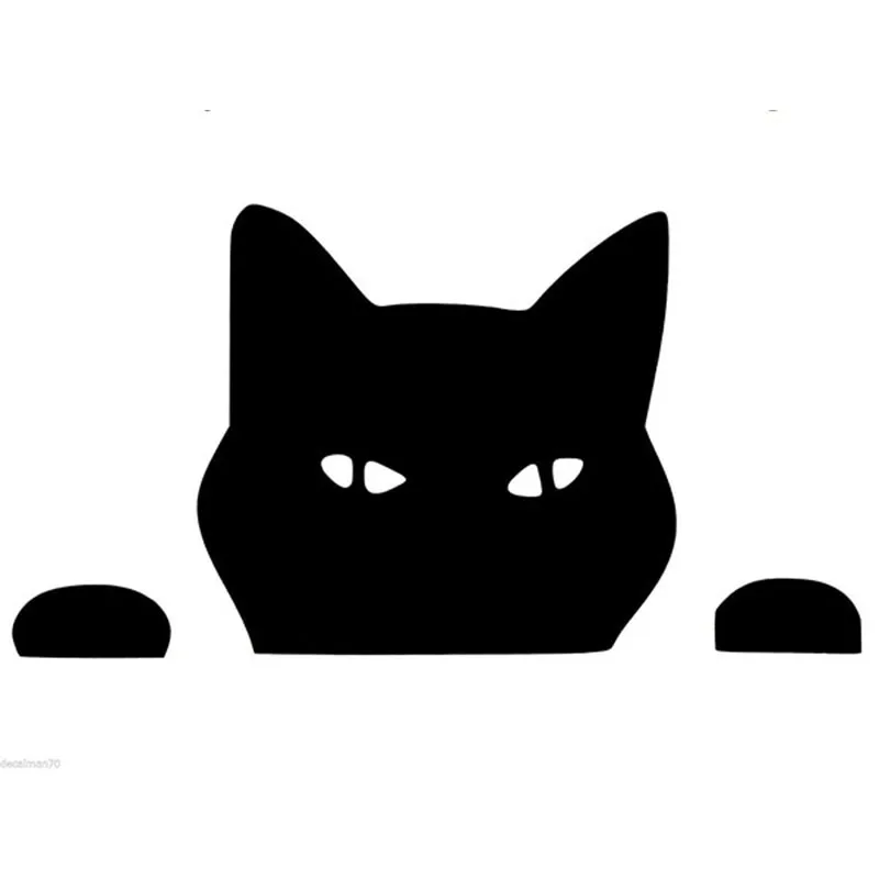 14*8 см забавная Автомобильная наклейка с изображением кота для грузовика окна