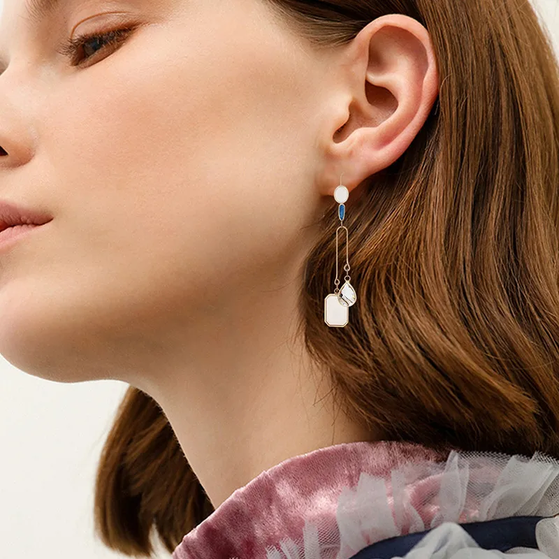 Laamei Для женщин Нерегулярные Bijoux Блестящий горный хрусталь серьги рождественские