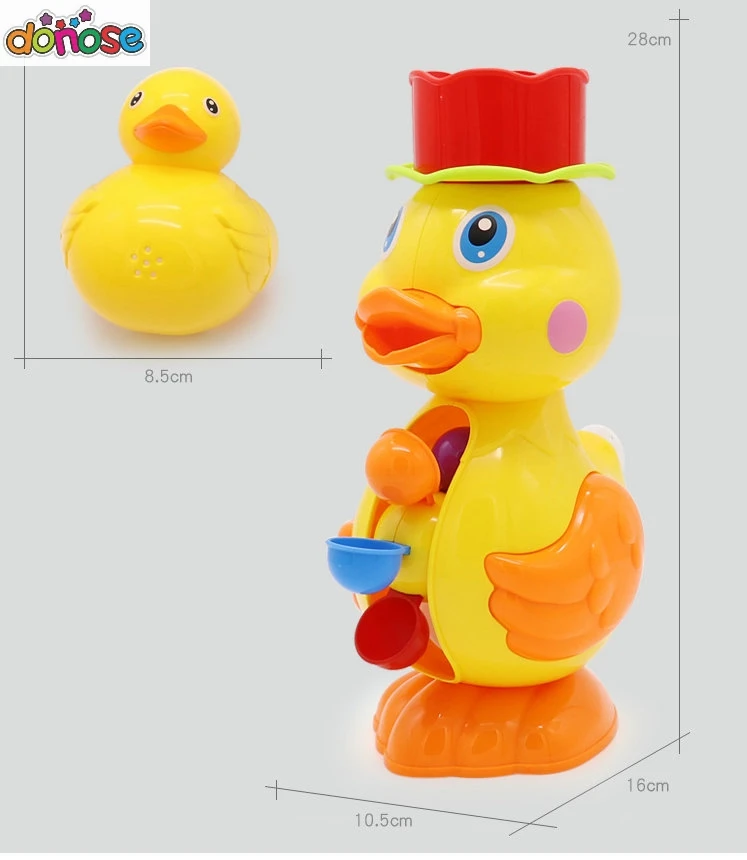 Игрушки для ванны, детский душ, утка, водное колесо, дельфин, игрушки, животные, для плавания, пляжные игрушки, утка, сдавливает звук, скрипучий, для детей, водные игрушки