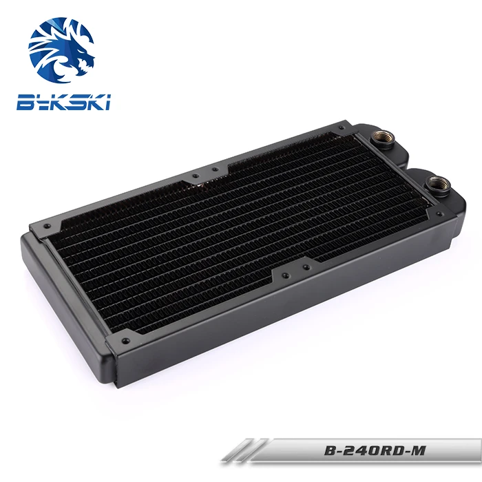Bykski B RD240 TN 240 мм 2x12 см медный радиатор водяного охлаждения|copper radiator water cooling|water
