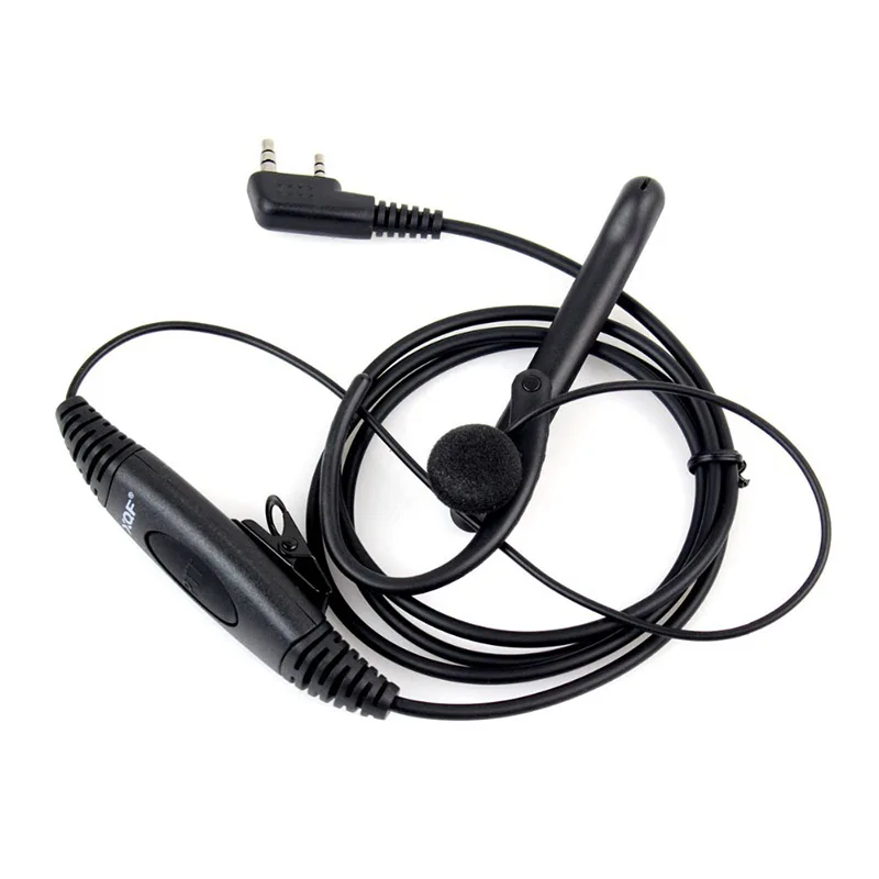 1 шт 2 Pin уха Бар микрофон для наушников PTT гарнитура Kenwood BAOFENG рация UV 5R 777 888 s радио