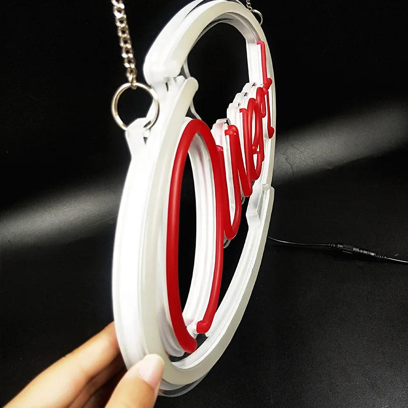 Светодиодные Открытые неоновые вывески RGB Меняющие цвет открытые с пультом