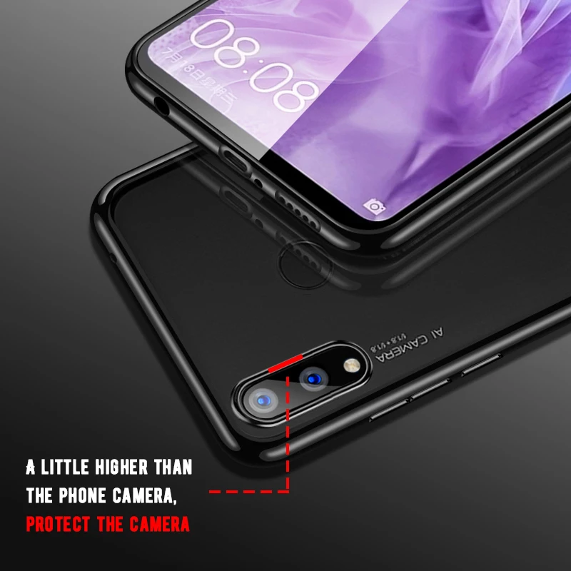 Покрытие HD Мягкий ТПУ чехол для Huawei P Smart Plus Y9 2019 Прозрачный телефона P9 P8 Lite 2017 2016