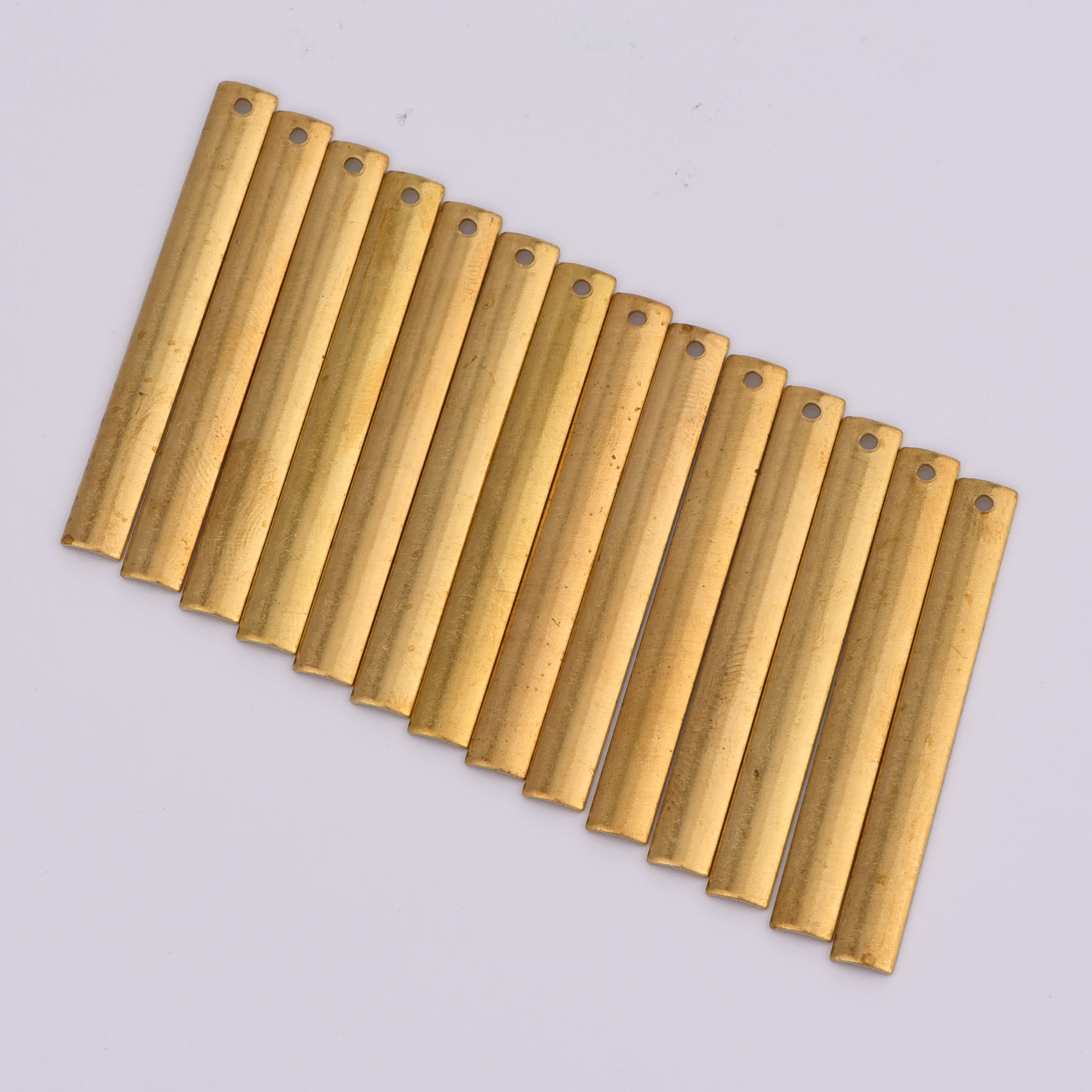 10 шт. медные прямоугольные подвески 40 Х5 мм