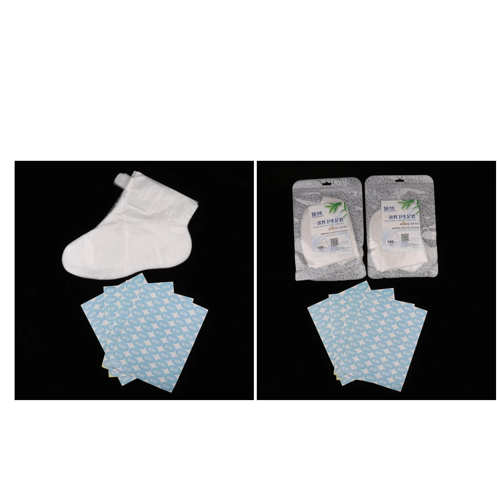 400Pcs Plastic Disposable Foot Liner for Paraffin Treatments White