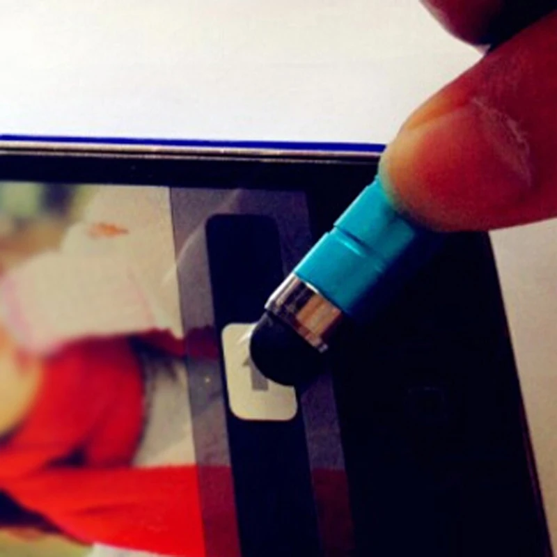 100 шт./лот стилус с ремешком для емкостного сенсорного экрана ручка мобильных