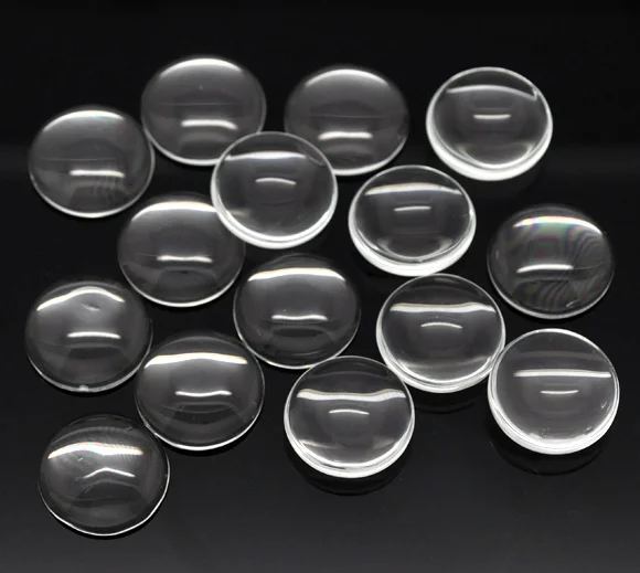 

DoreenBeads 30 Clear Round Glass Dome Seals 18mm (B15193), yiwu