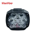 Светодиодный головсветильник фонарь VOOVOO для мотоциклов, 15 Вт, 6000 лм, 9 светодиодов, для скутеров, противотумансветильник фары, K, белый, DC 9-85 в