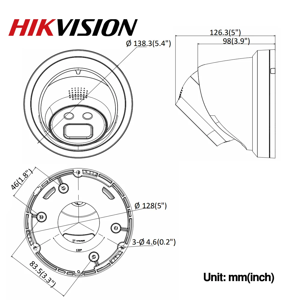 

Hikvision Original ColorVu IP Camera DS-2CD2347G1-LU 4MP Network POE IP Camera H.265 CCTV Camera SD Card Slot
