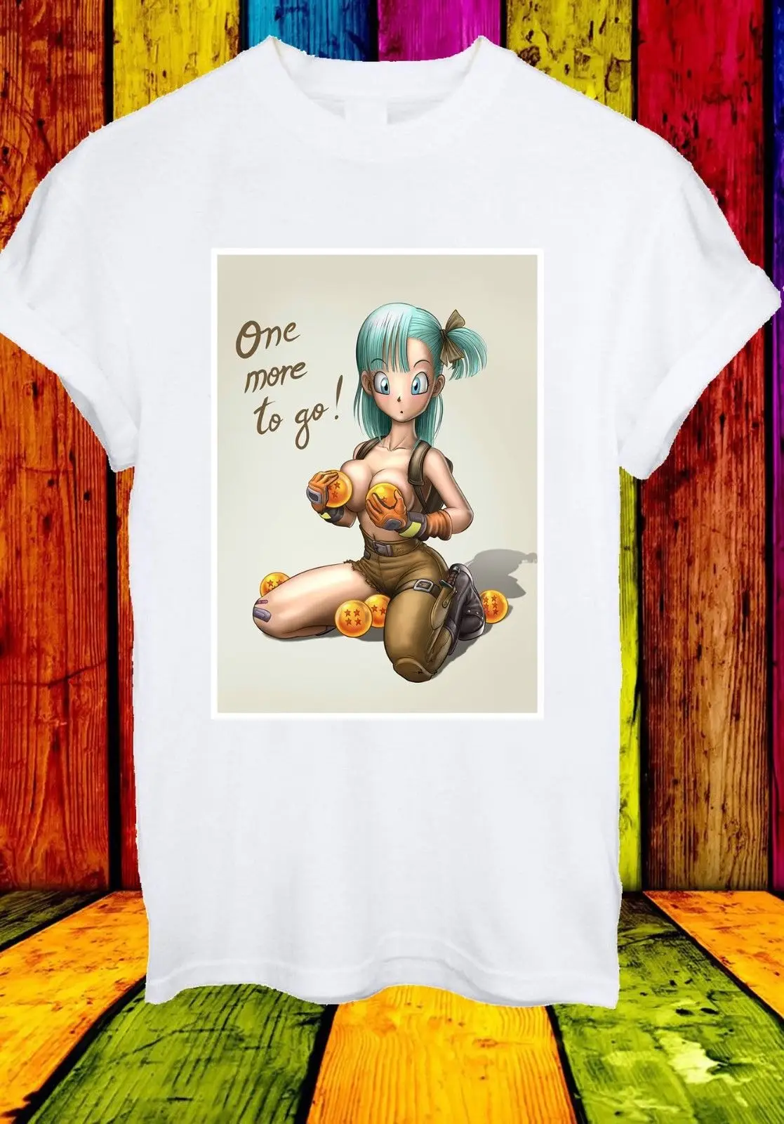 Dragon Ball Сексуальная футболка Bulma One More To GO Аниме Манга Мужская Женская унисекс 760