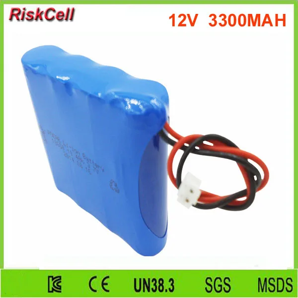 10 шт./лот 12В 3300 мАч Power bank Lifepo4 литиевая батарея с PCB/PCM защитой|lithium battery|battery packbattery