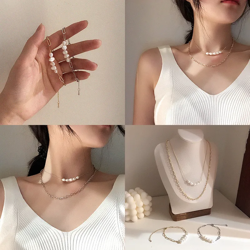 Высокие уши 2019 новые корейские модные ювелирные изделия пресноводного жемчуга