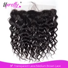 Прозрачная фронтальная бразильская волна Upretty, 13x4 дюймов, человеческие волосы без повреждений, предварительно выщипанные фронтальные волосы с детскими волосами