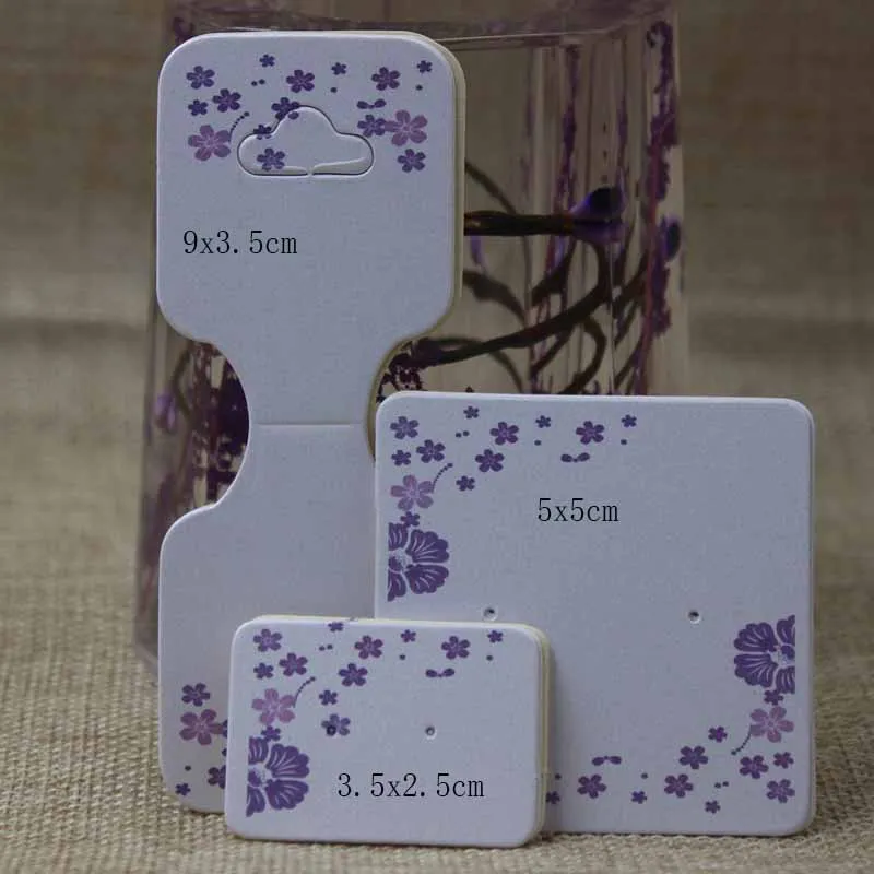 Ювелирные изделия из белой/крафт бумаги ожерелье серьги карточка подвеска