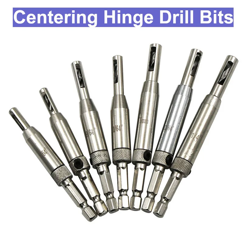 HSS Самоцентрирующийся шарнир центр шестигранные сверла дверный шкаф