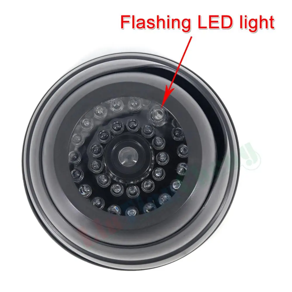 LINTIANCHENG 3pcs Mini Fake Camera surveillance Outdoor With Flashing LED Light CCTV Home Security Dummy Simulation Camera