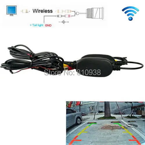 2.4 Ghz Wireless RCA Video Transmitter Receiver kit for car dvd monitor to connect the rear view camera reverse backup | Автомобили и