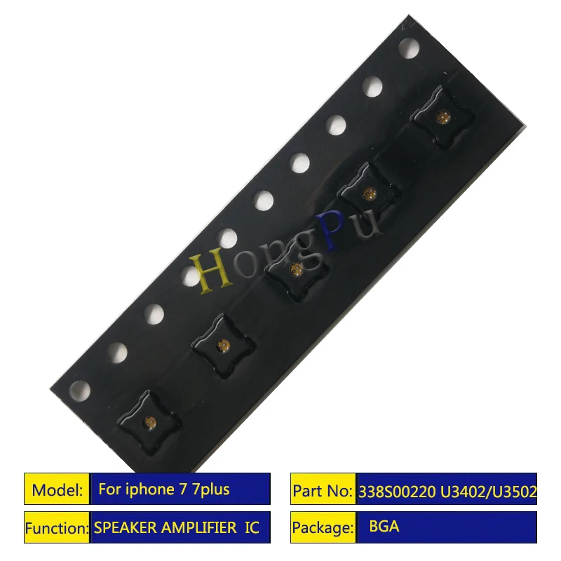1-50 шт./лот 100% новый U3402/U3502 338S00220 для iPhone 7 plus Южно-Акустический усилитель аудио ARC