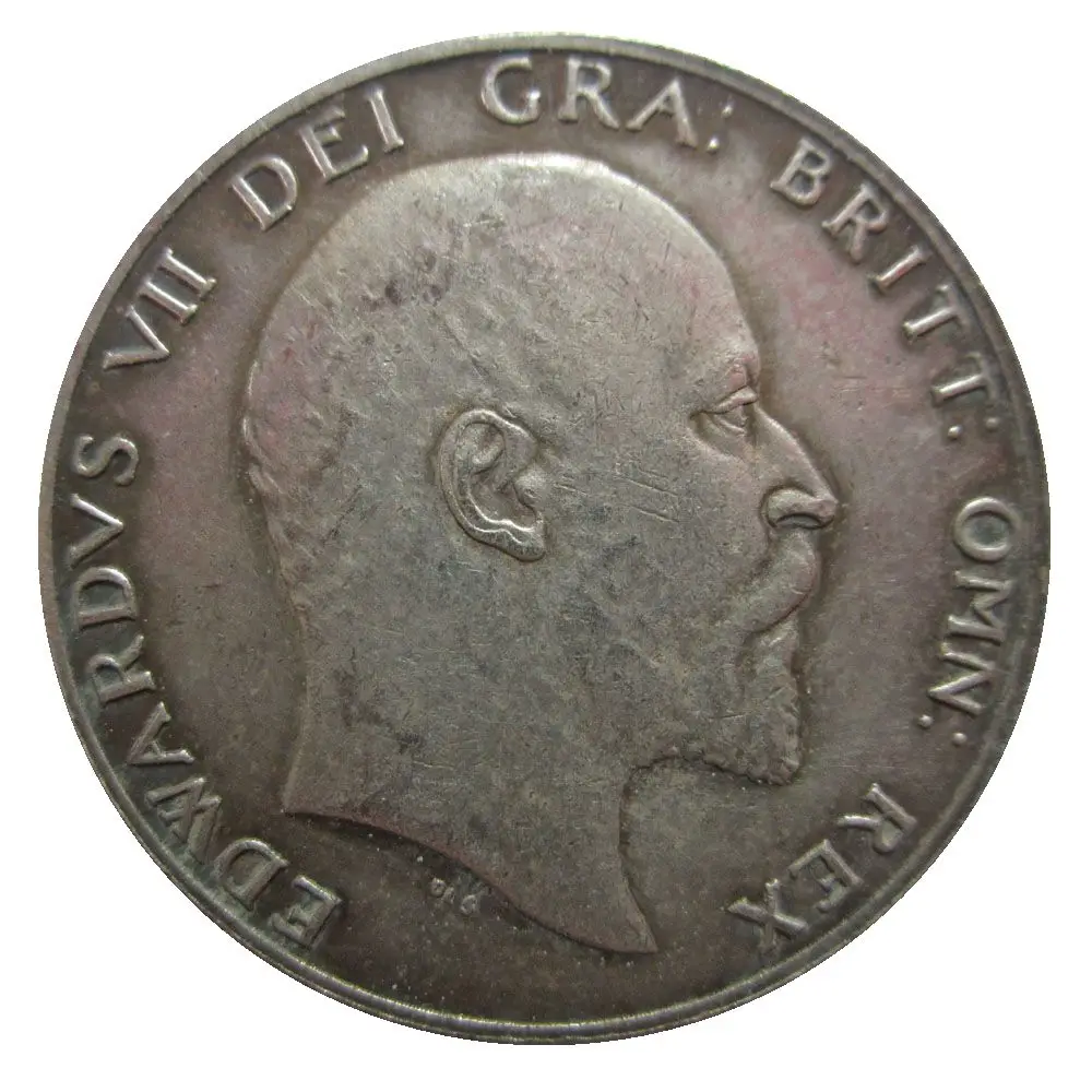Дата 1903 1904 1909 Великобритания 1/2 Корона-Эдварда VII копия монет