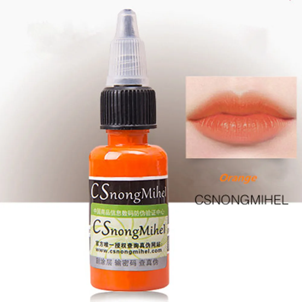 1/2oz15ml/бутылка блеск для губ тату краска для бровей чернила для бровей и губ Полупостоянный макияж быстрая окраска в