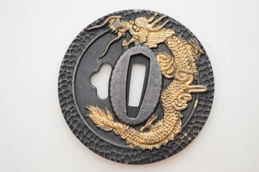 Фото Чудесная защита Tsuba из сплава для японской Tsuba самурайский меч катана Guard Wakizashi Nice №2