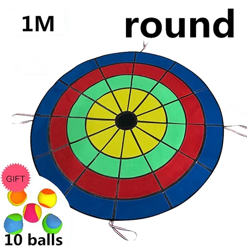 1M round blue Детский дротик доска Детский сад метательный липкий шар мишень Магнитная Дротика доска Детский сад спортивная игра в помещении детские игрушки RZ1023 - Цвет: 1M round blue