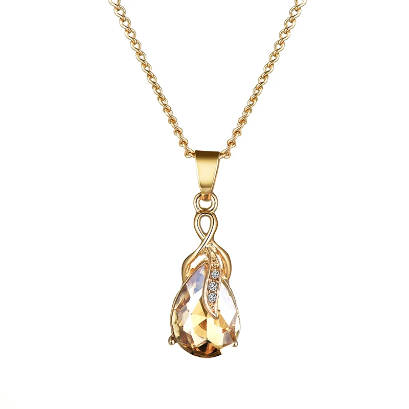 New Water Drop Jewelry Sets Necklace &amp Earrings For Woman Charm Long Pendant Wedding Gift 2018 | Украшения и аксессуары