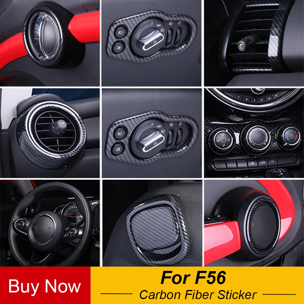 Для MINI Cooper хэтчбек F56 вся внутренняя наклейка из углеродного волокна Наклейка