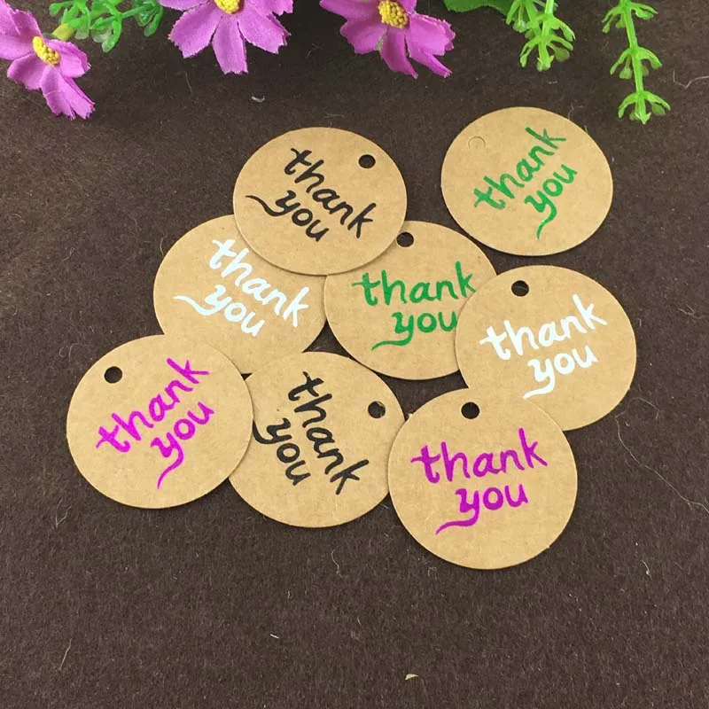 200 шт крафт ценники + пеньковые нитки бумага спасибо ярлык бумажные карты DIY