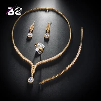 be 8 new style luxury cubic zircon crystal 4pcs set hot necklace jewelery bridal sets for women wedding jewelry bijoux femmes146