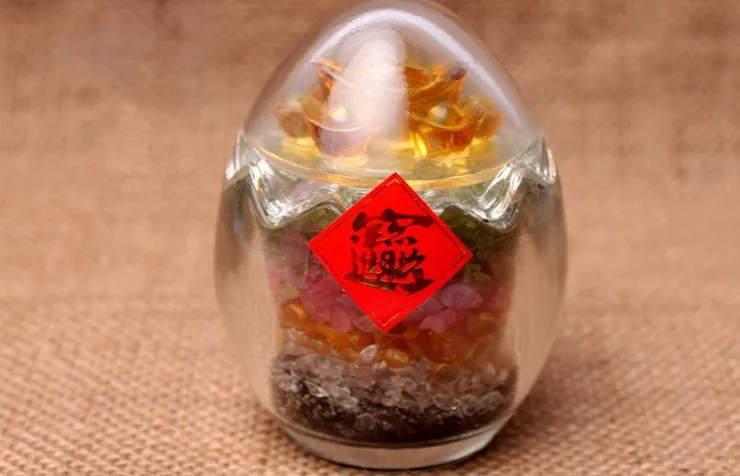 Украшение в форме тыквы из натурального хрусталя украшение на удачу для