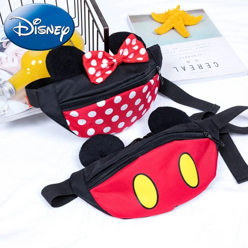 Новинка 2019 Disney Детская сумка через плечо для девочек с милым бантом и рисунком