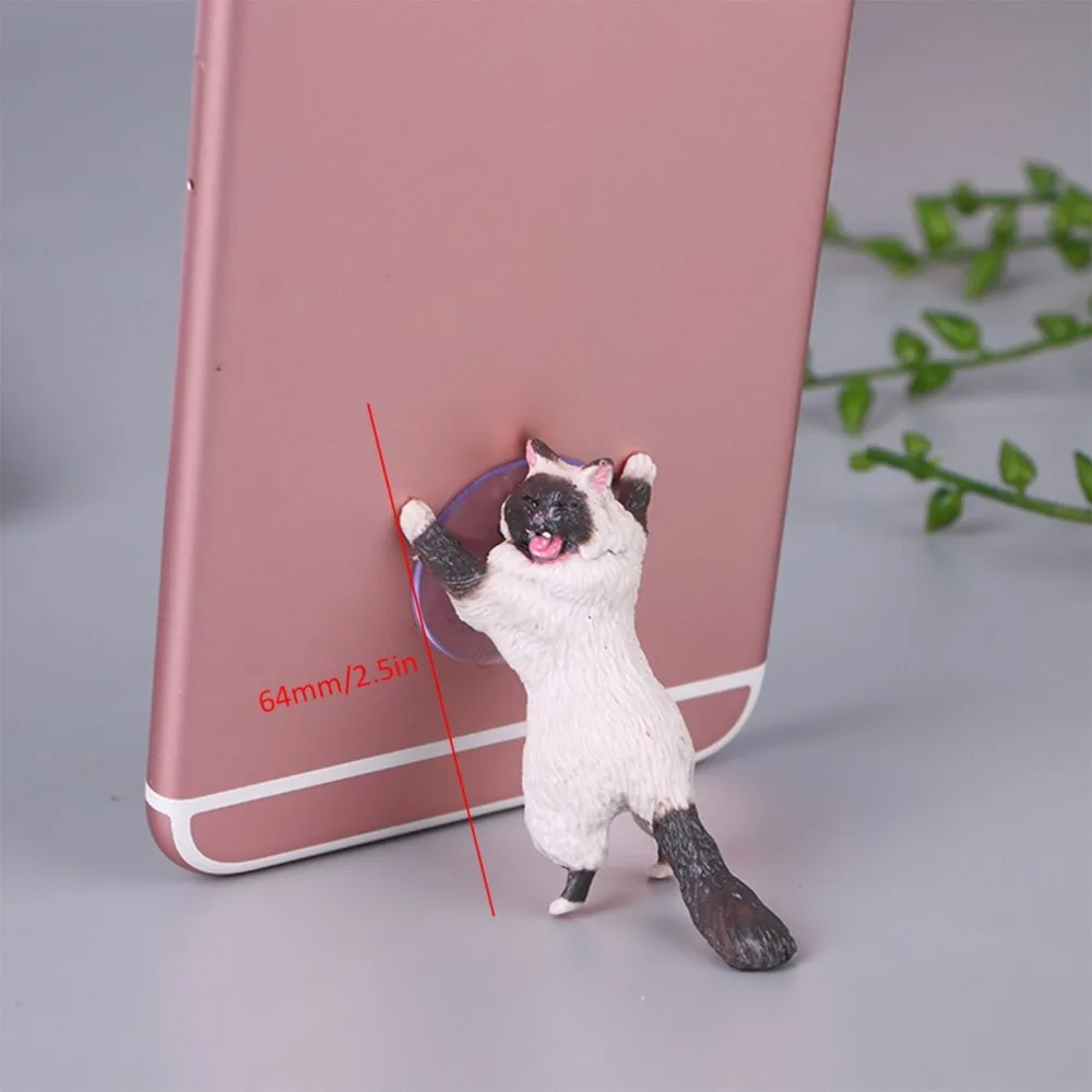 6 шт./лот держатель в виде кошки для iPhone XS X 8 7 Samsung S9 дизайнерские присоски кошек