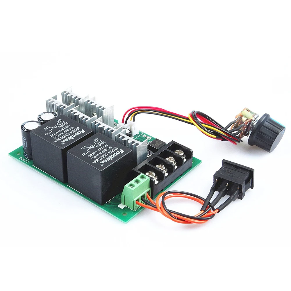 Контроллер скорости ШИМ pwm электронный регулятор 40A DC 10V 50V 12V / 24V 36V 48V Матовый