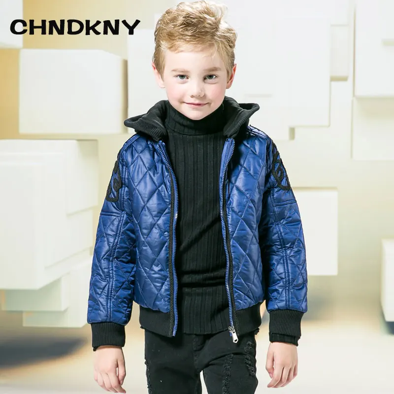 Хлопковое пальто с вышивкой для мальчиков 2018 г. модная брендовая парка куртка