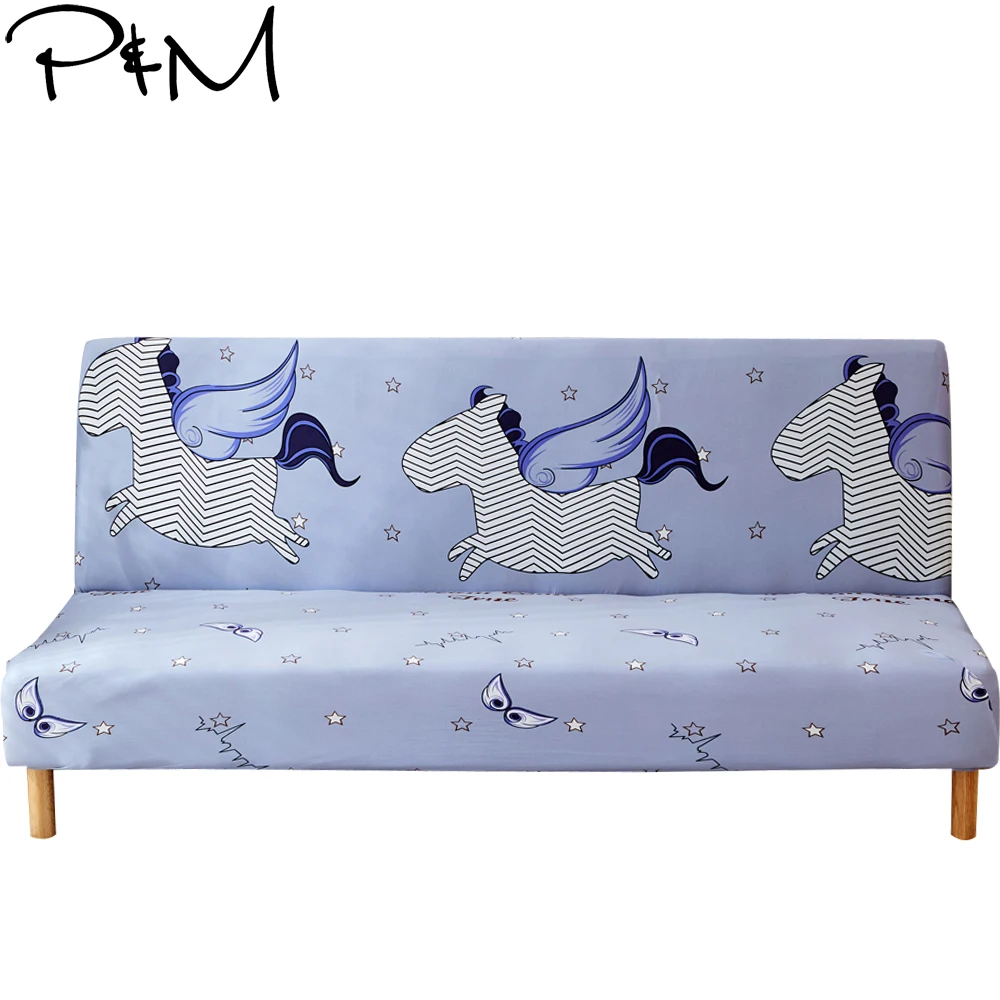 Papa& Mima Little Pegasus принт стрейч секционные без подлокотников чехлы для диванов полиэфирная ткань мягкие чехлы для мебели эластичный чехол для дивана