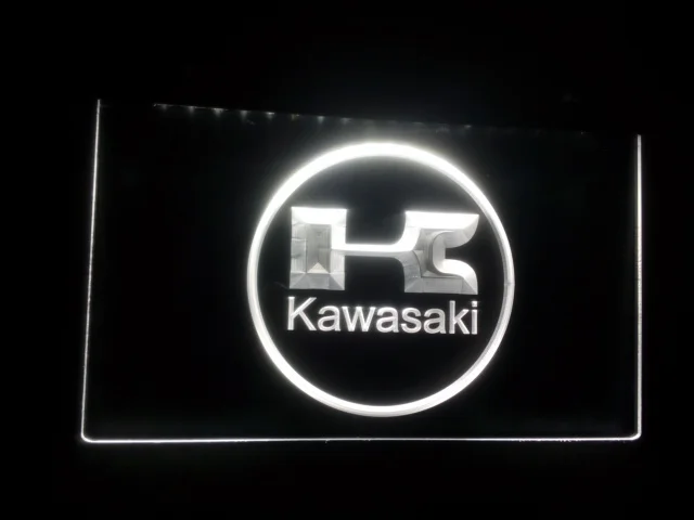 Ys-013 Kawasaki Гонки мотоциклах пивной бар Паб Клуб 3d знаки светодиодная неоновая
