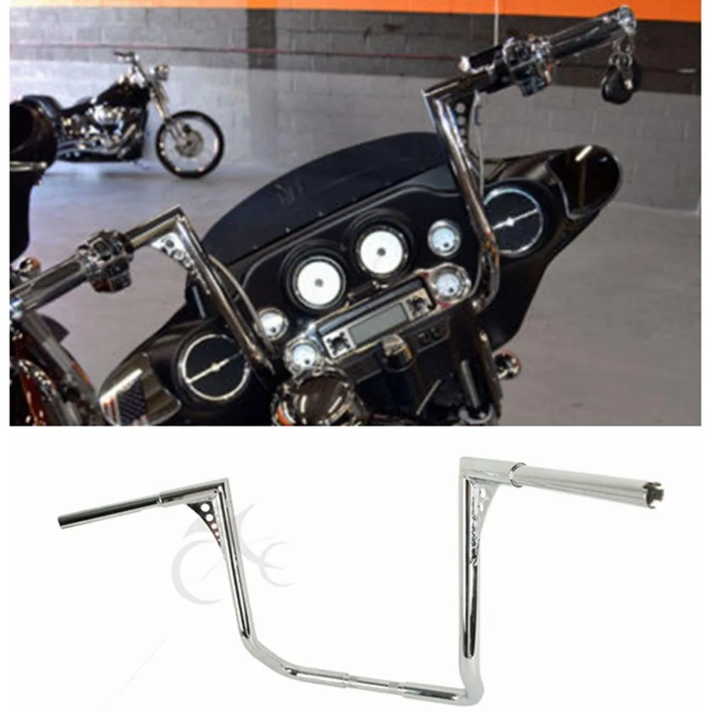 Мотор 1-1/" 18" дьявол обезьяна бары руль для Harley Dressers Baggers Electra Glide Touring FLHT FLHTC 82-16