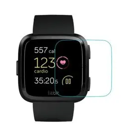 2 шт./лот полное покрытие закаленное стекло Защита экрана для Fitbit Versa защитная