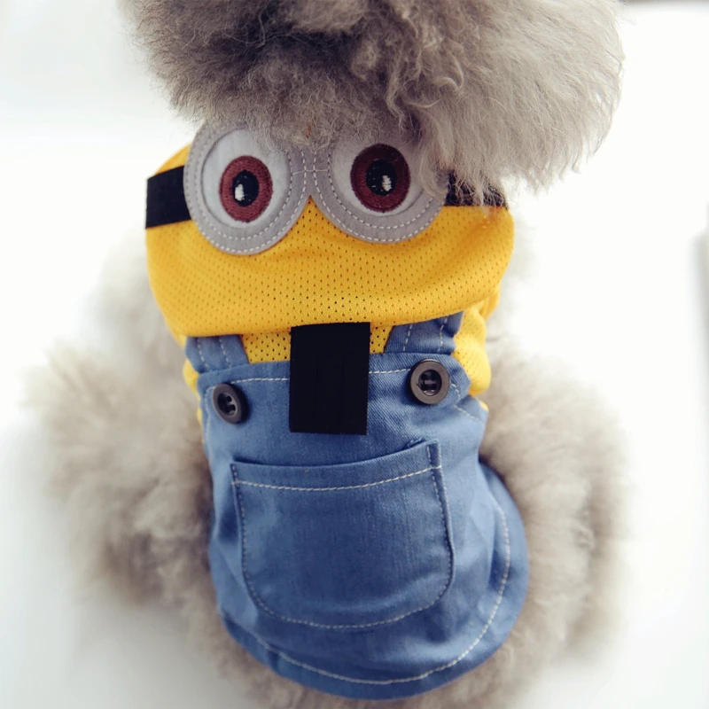 Мультяшная сетчатая летняя Толстовка для собак дышащее пальто одежда маленьких