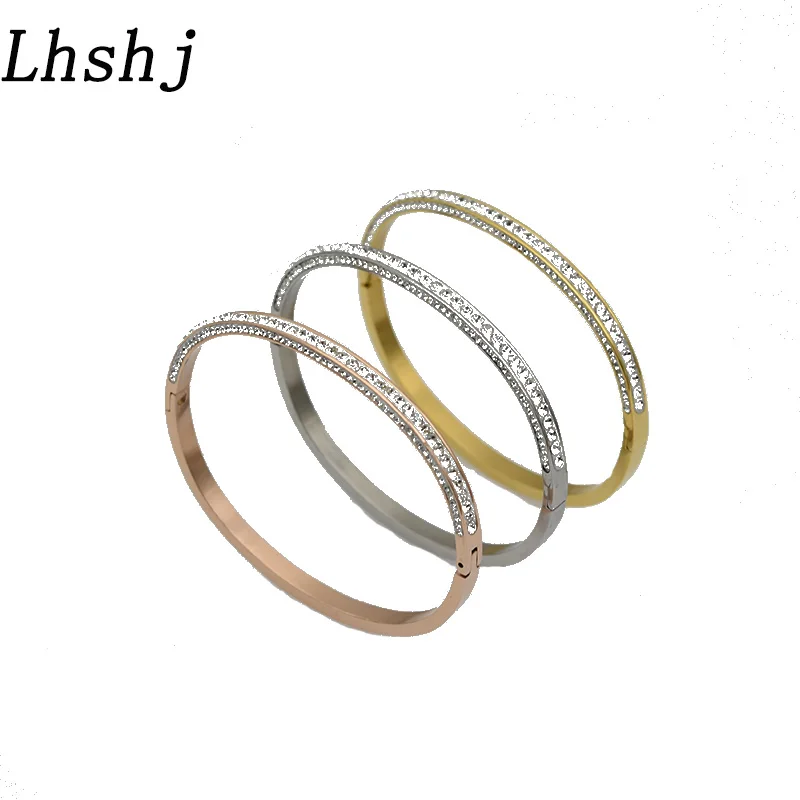 2019 новый роскошный ювелирный браслет со стразами браслеты из нержавеющей стали