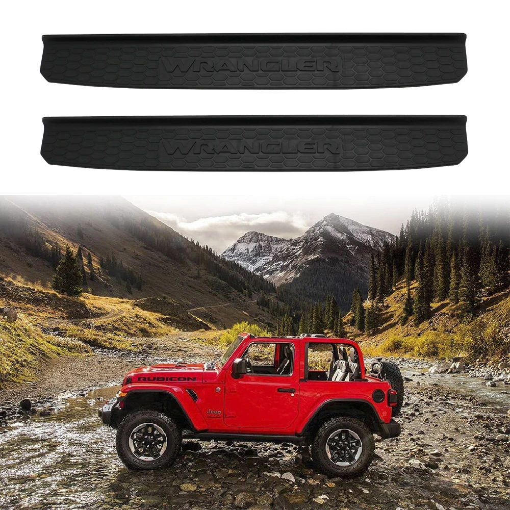 Для Jeep Wrangler JL Черный дверной порог протектор накладка Входная Защитная Накладка Передние Задние предохранительные щитки
