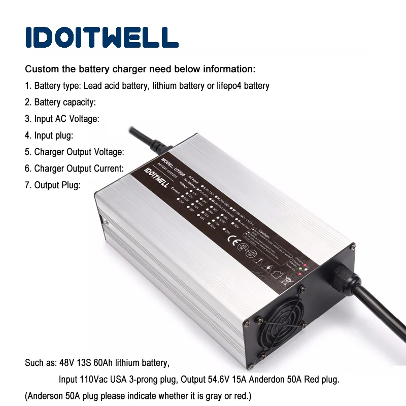 Настроенная 900W серия 12V 40A 24V 25A 36V 18A 48V 15A 84V 9A 120V 5A зарядное устройство для свинцово