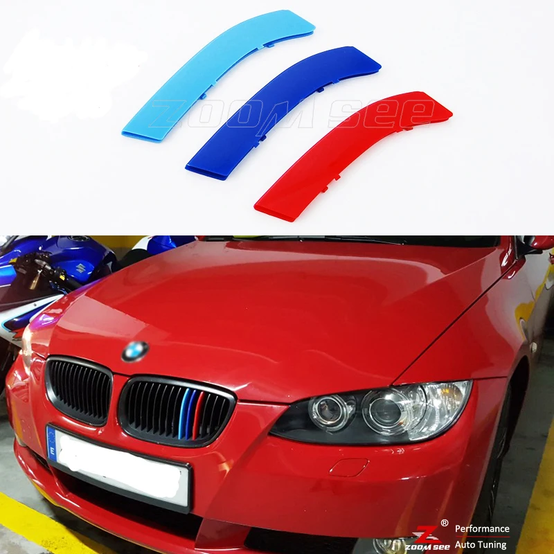 Для 2006 2013 BMW E92 E93 320 325 330 335 M3 Coupe Convertible 3D color M Sport Передняя решетка решетки гриля